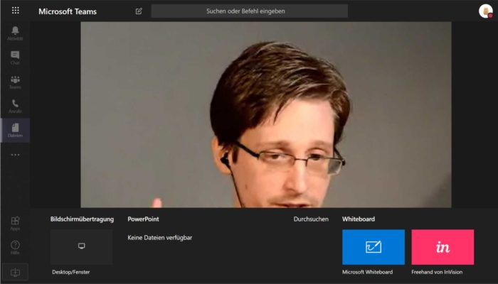 Videokonferenz über Microsoft Teams