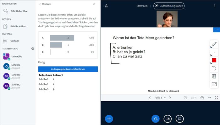 Umfragen in BigBlueButton